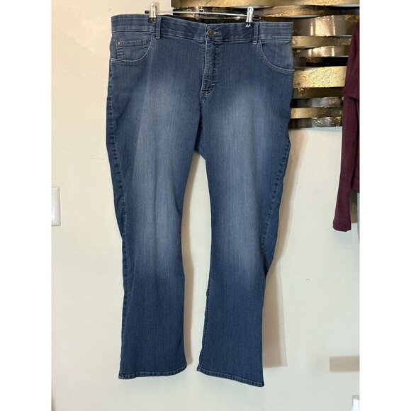 RIDERS By Lee MIDRISE BOOT CUT WOMEN'S JEANS SIZE 22W 40 Waist 28 Inseam - Picture 1 of 7